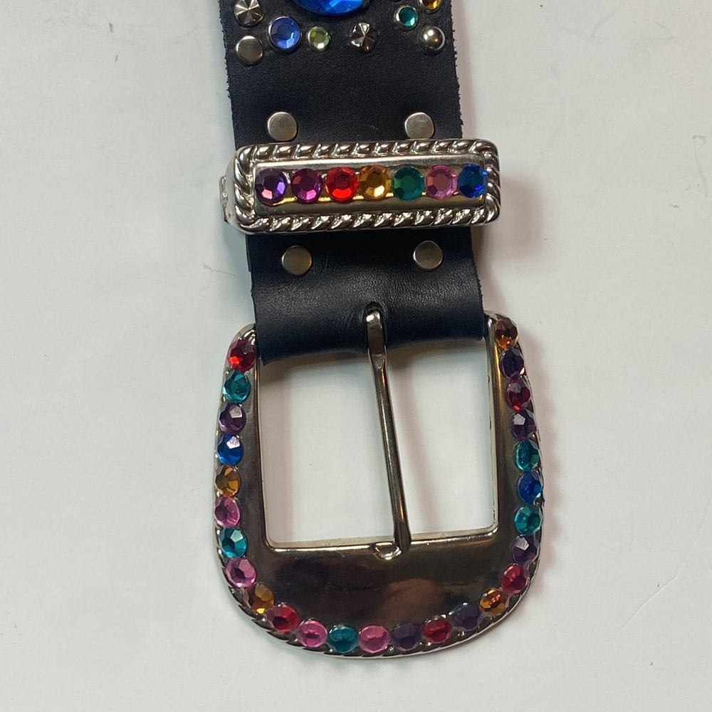 Cowboy C 1989 Alamo Design R Rhinestone  Unixes Belt One Size - Picture 5 of 16